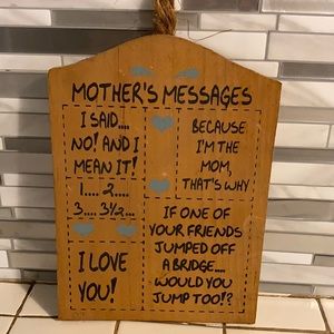 Mother’s Messages Wall Decor